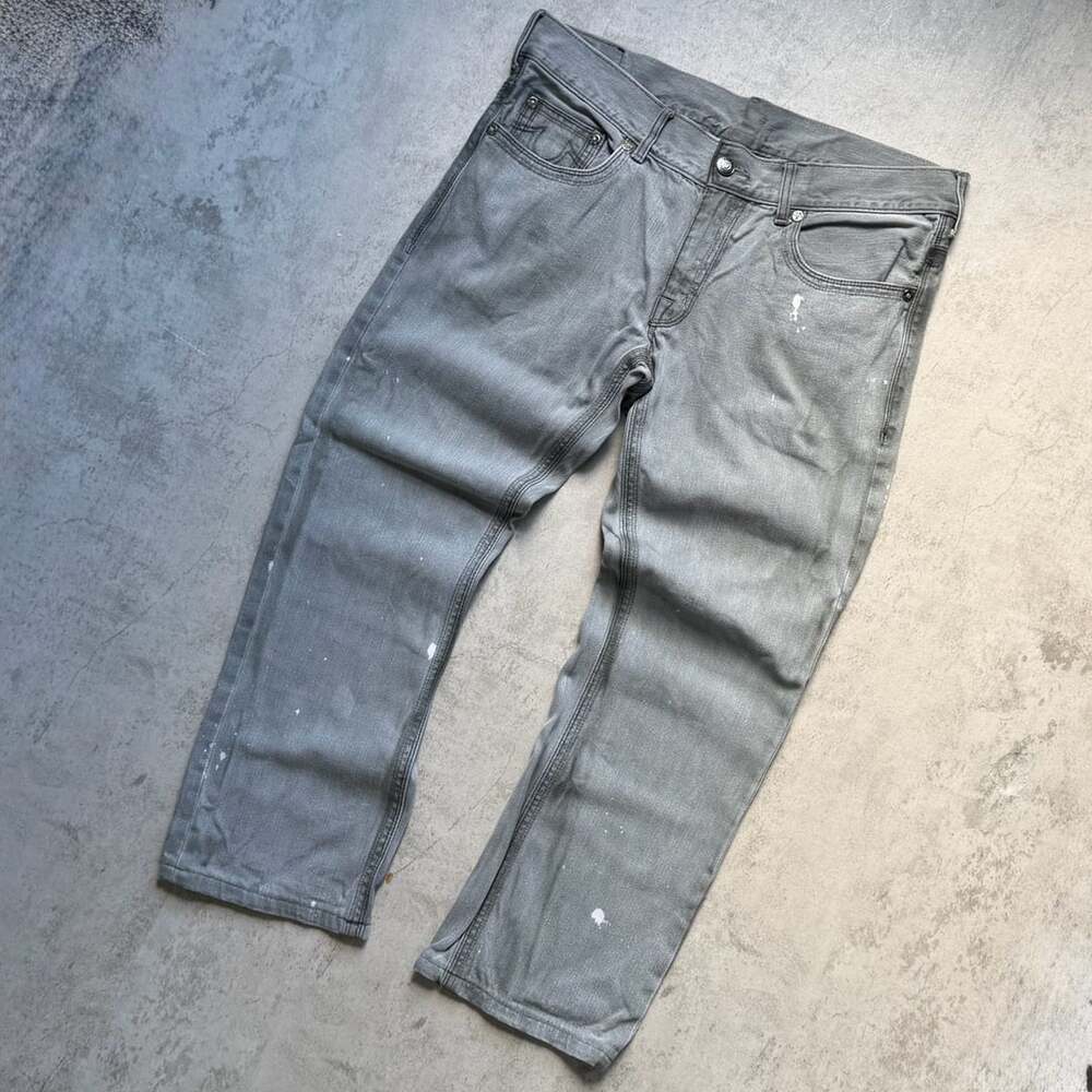 True Religion Jeans Size 36 Gray Painter Denim